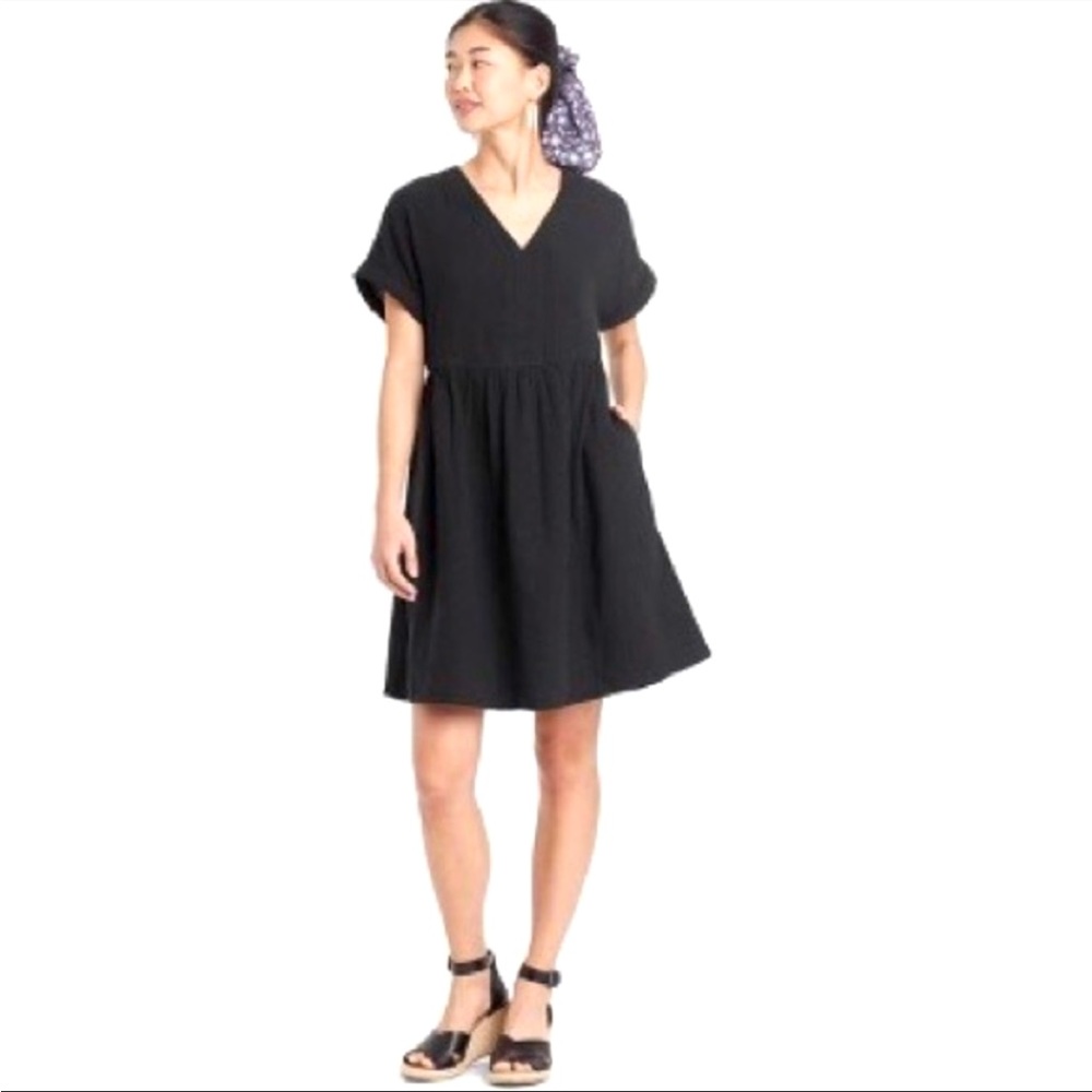 Universal Thread Black Cotton Dress L
